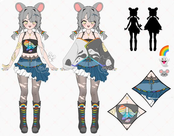 Sketch reference sheet example